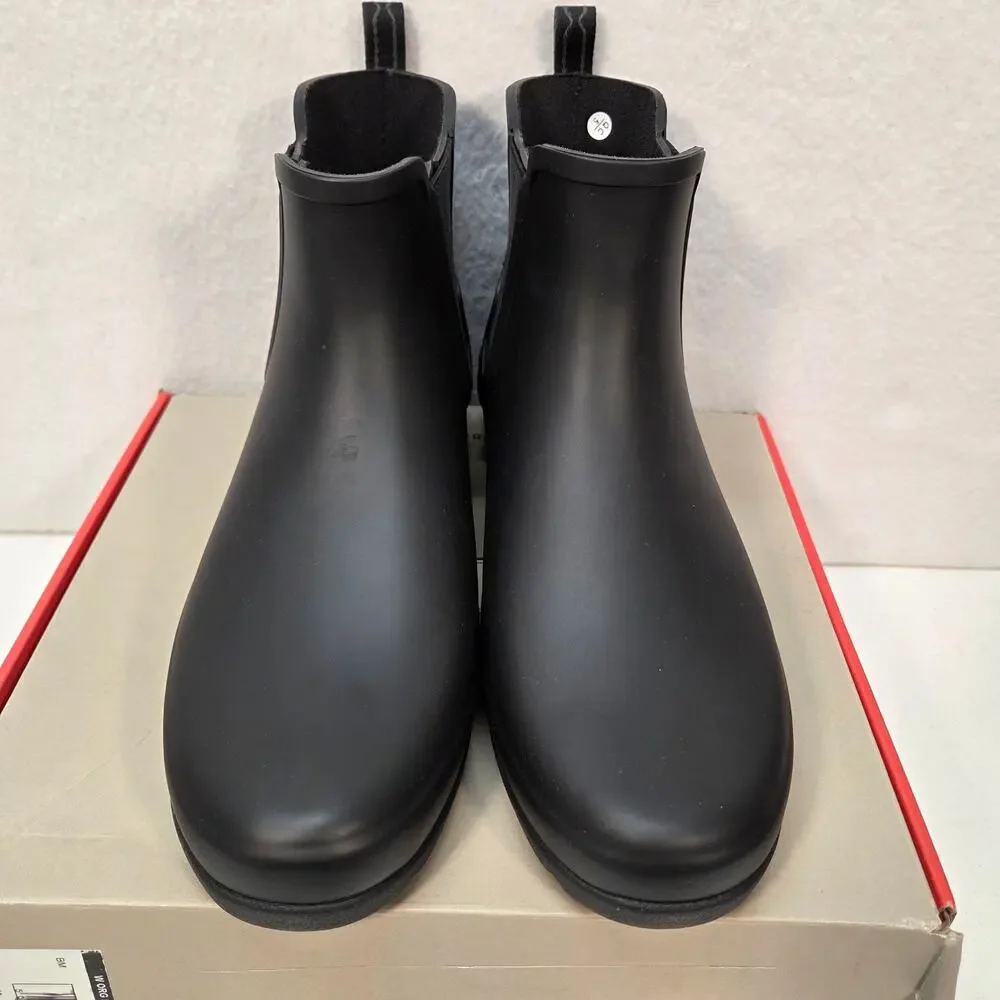 Hunter Commando Waterproof Chelsea Boots Pull On Black Womens Size US 10 EU 42 - Picture 12 of 13